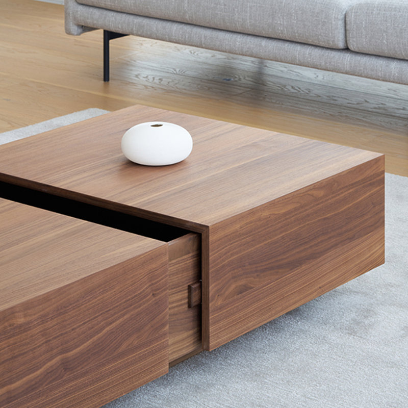 Table basse moderne et minimaliste, Brun