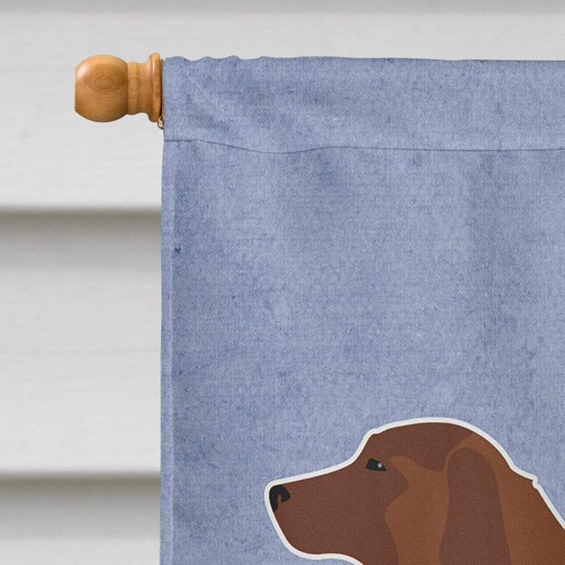 Polyester 2 côtés 40 x 28 po welcome drapeau maison, Berger portugais