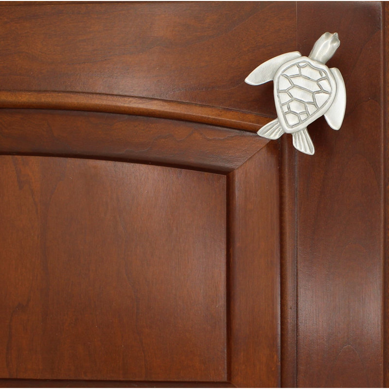 2" Turtle Knob, Brushed Nickel, 2 3/8", 1