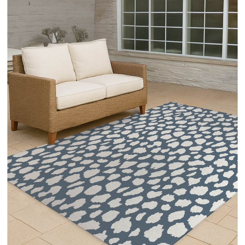 Animal Spot Non-Slip Outdoor Rug, Rectangle 3' x 5'