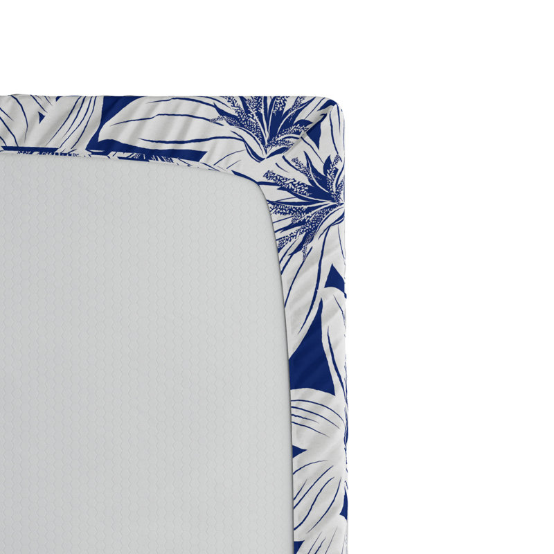 Microfiber Floral Fitted Sheet, Full Fitted Sheet