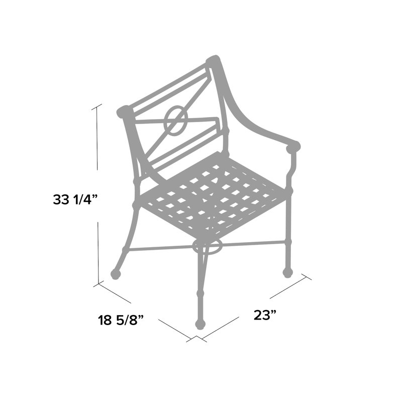 Outdoor Dining Armchair, Chestnut Brown