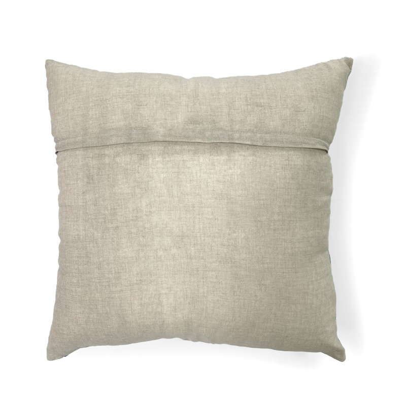 Floral Linen Throw Pillow
