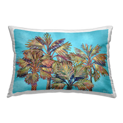 Bondi Beach Palms Outdoor Printed Pillow by Paul Brent