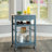 Macy Rolling Granite Kitchen Cart with Utility Drawer & Basket-128495256-128495253
