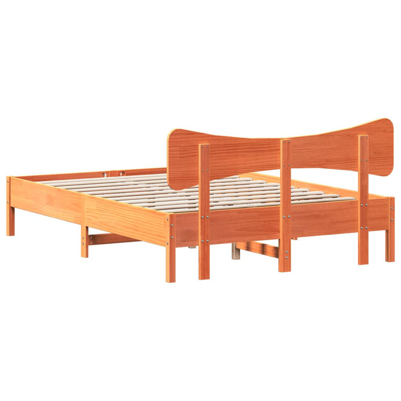 Bed, Kingsize (5'), Wax Brown
