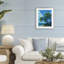 «Cerulean Sky & Palms», reproduction encadrée sous verre, conception de Dan Meneely-1536464841-1536464843