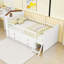 Structure de lit simple en bois avec rangement 4 tiroirs-1145282611