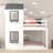 Melony Kids Twin Over Twin Bunk Bed-2005280494