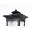 Lampadaire d'extérieur noir 7,5 pouces Framhild