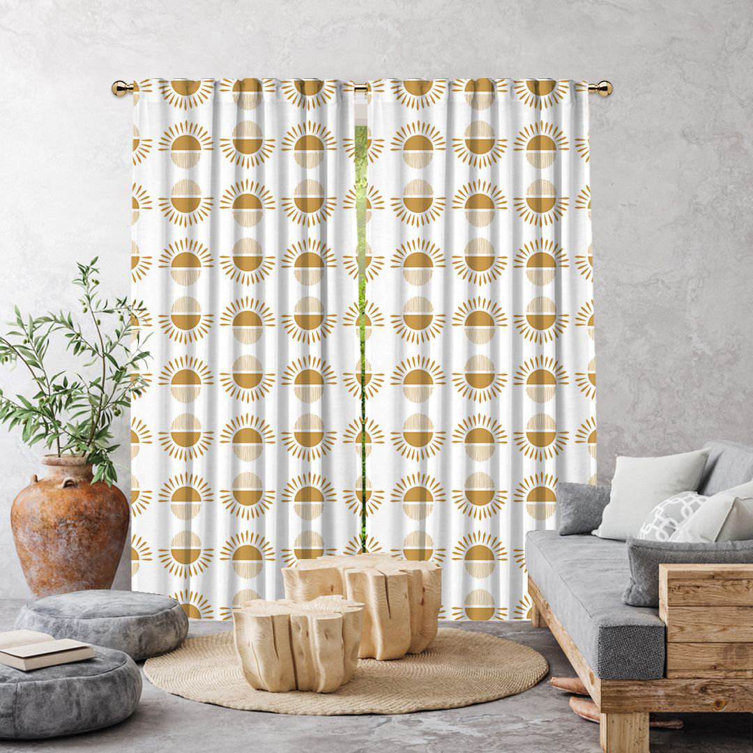 Curtain halbtransparent Gardinen-Set & Home Lilijan Boho Room,