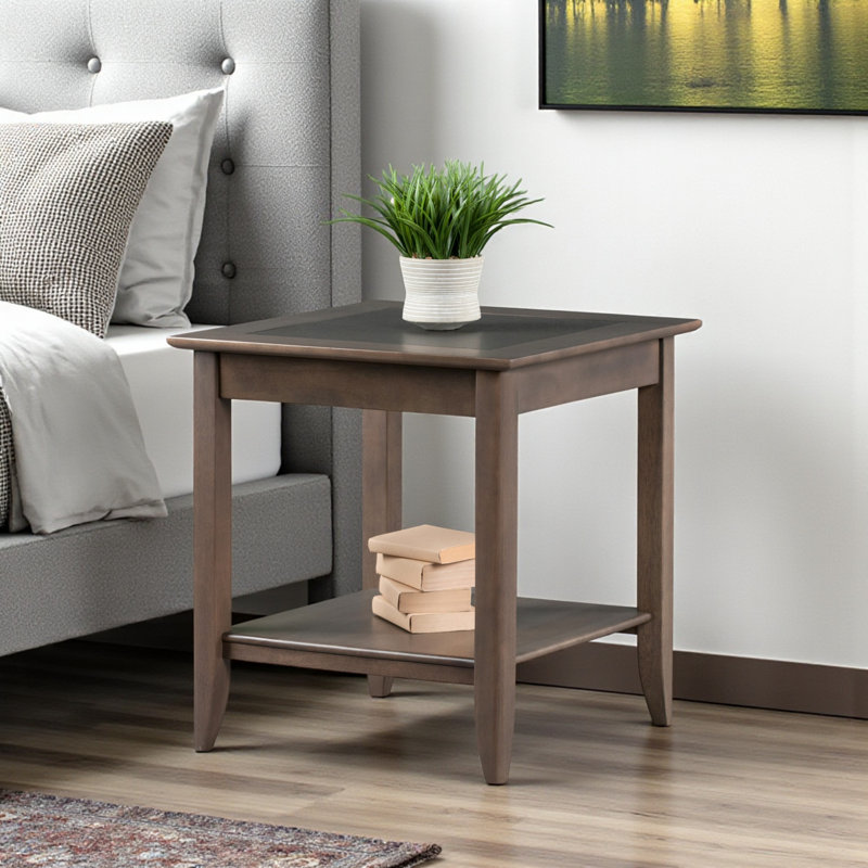 Hicklin Accent Table in Oyster Gray