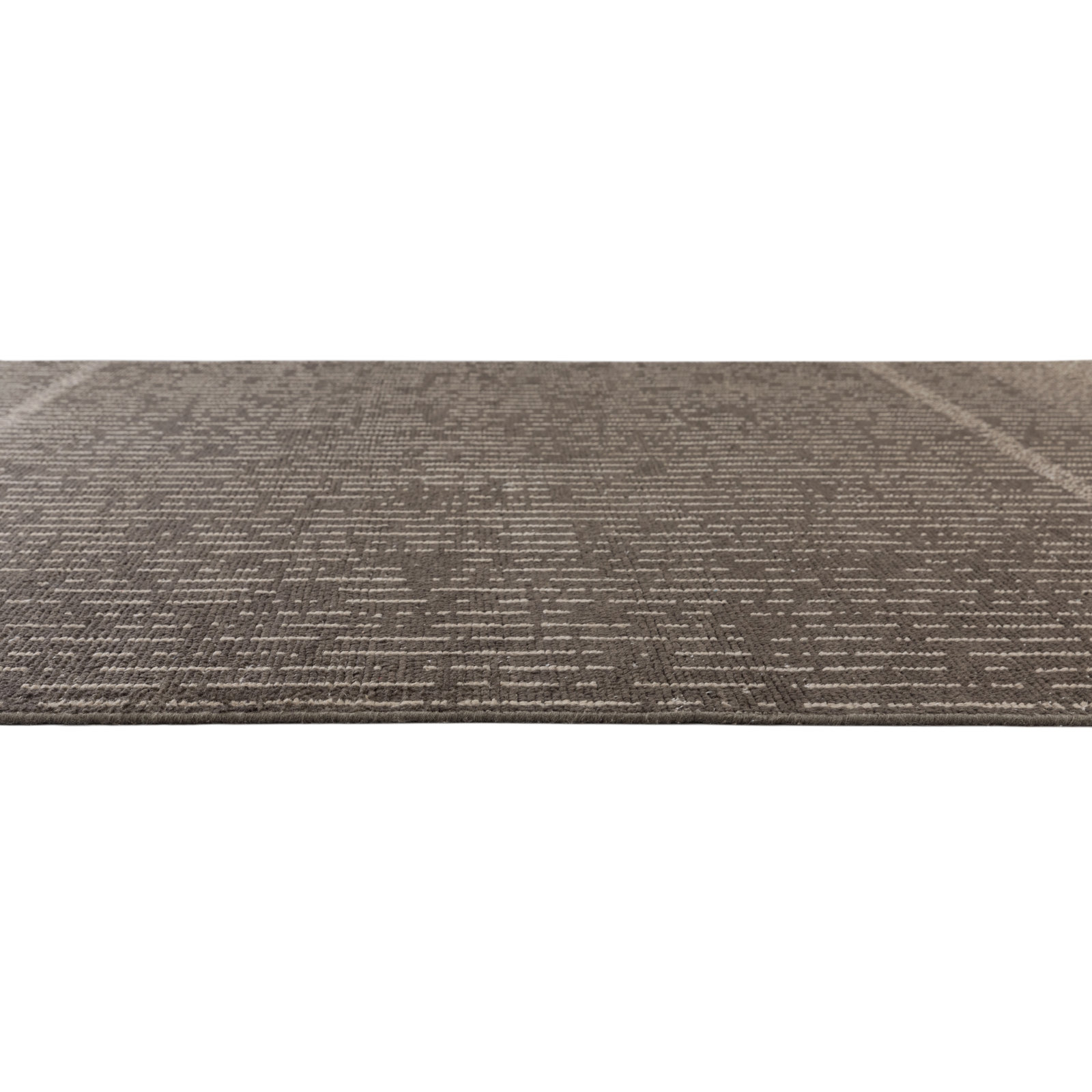 Vanna Hand-Knotted Striped Wool Rug, Grey, 7'9x9'9