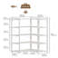 150 cm H x 30 cm W Iron Etagere Bookcase