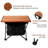 Square Metal Folding Outdoor Camping Table , 14'' in. W 16'' in. D-924823751