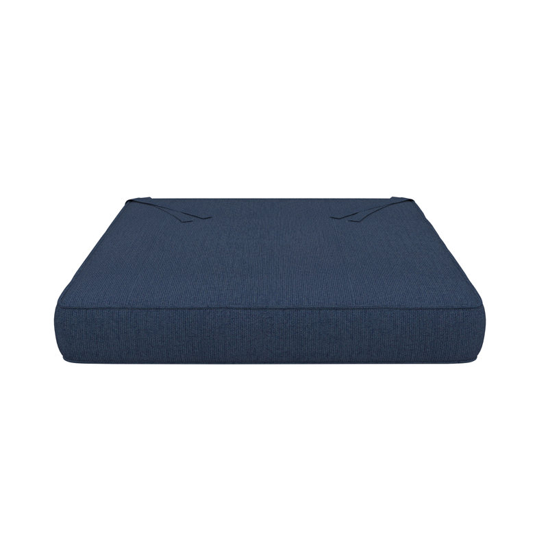 Sunbrella Indoor/Outdoor Dining Chair Cushion, 18" W x 18" D, Sunbrella® Spectrum Indigo