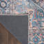 Tapis en polyester lavable à la machine Medallion en bleu clair / orange / gris-93874540