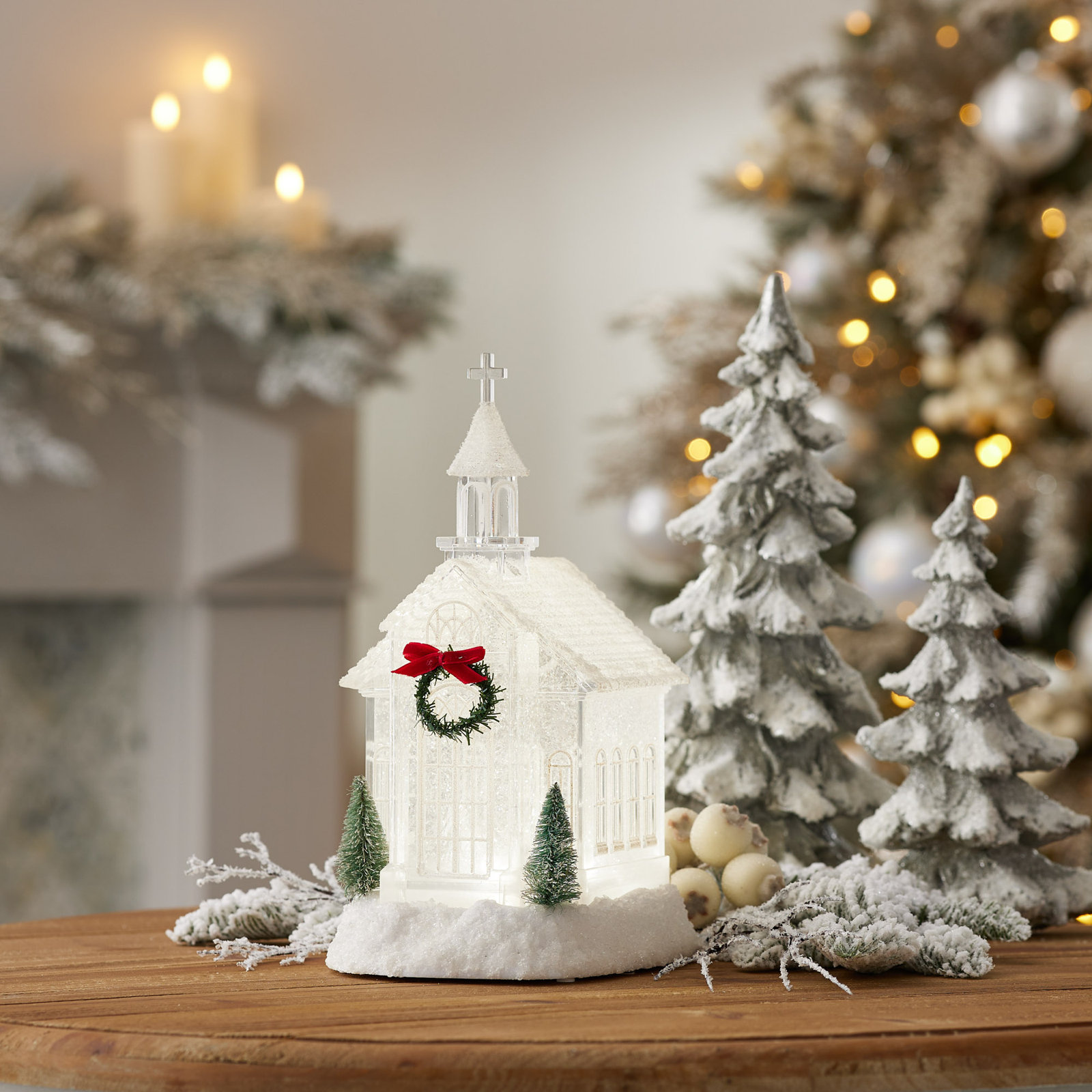 Acrylic Church Snow Globe