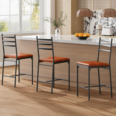 Counter Stool with Metal Frame
