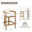 Canapé sans assemblage, tabouret de bar, chaises de salle à manger, table basse à assemblage rapide, ensemble de conversation extérieur en aluminium, ensemble de conversation extérieur pour 9 personnes, ensemble de placage de grain de bois pour le patio