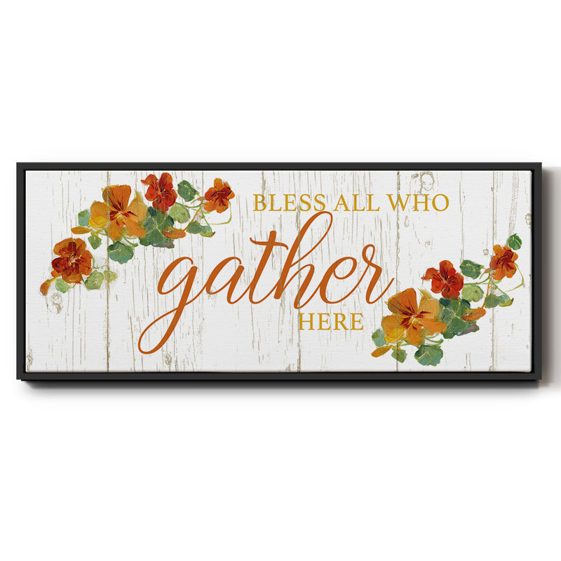 Gather Here- Framed Canvas