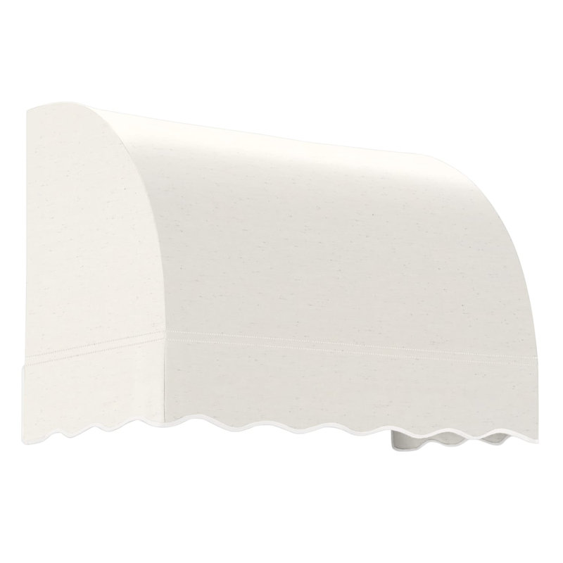 Auvent fixe en tissu acrylique Awann Savannah, H 44 po x l 52,5 po x P 36 po, Tweed avoine