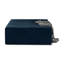 Repose-pieds rectangulaire moderne minimaliste bleu avec structure en bois massif et coussin rembourré-1251517624