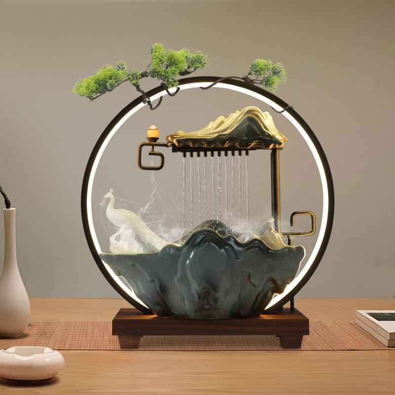 Fontaine d'intérieur pour bureau avec brume DEL