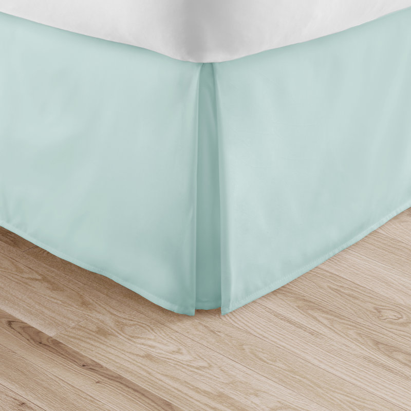 Aqua Twin XL Microfiber Pleated Bed Skirt