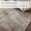 Phoebe Machine WashableGeometric Area Rug in Brown/ Cream-338490853