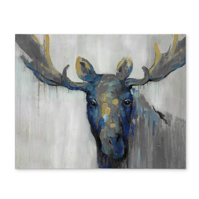 Rustic Blue Deer Polyester Placemat | Blue Moose Home Decor