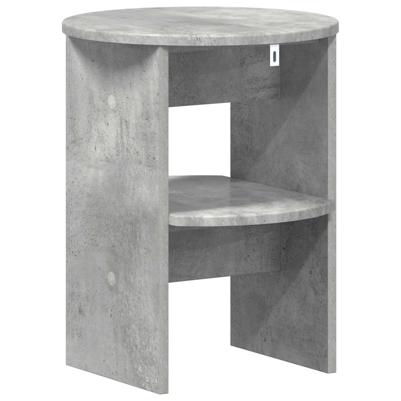 Round Side Table, Concrete Grey, 1