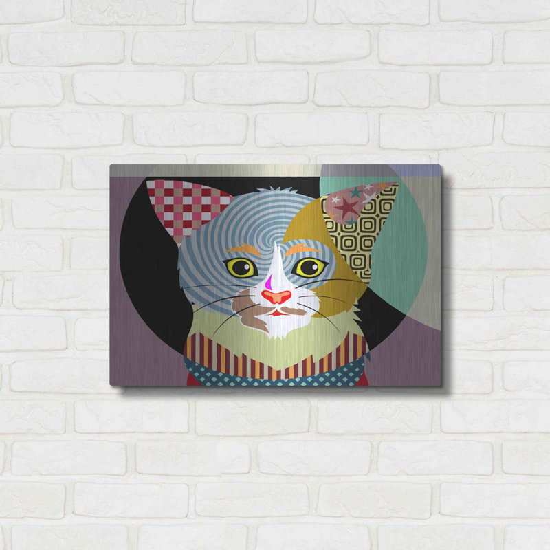 «Spectrum Cat» par Lanre Adefioyue, H 16 po x l 24 po