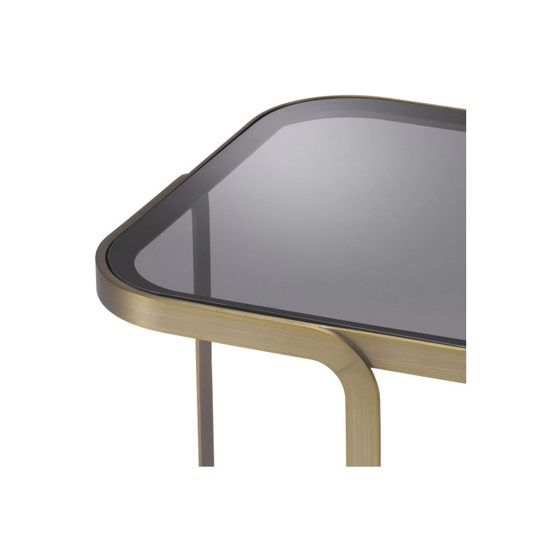Numa Glass Top End Table