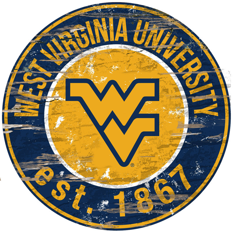 NCAA Wall Decor on Wood, West Virginia University
