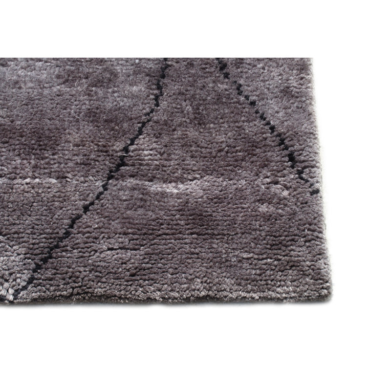 Tapis de couloir marocain moderne noué à la main 3 x 10