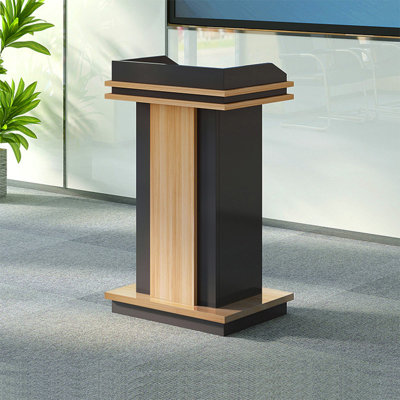 Front Desk Reception Counter or Podium – Versatile Welcome Station for Office, Salon, Retail Store, or School Presentation Use