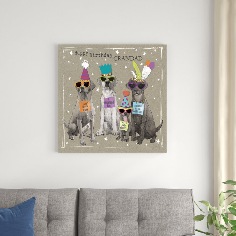 Fancypants Cool Dogs V, H 30 po x l 30 po x P 1,25 po
