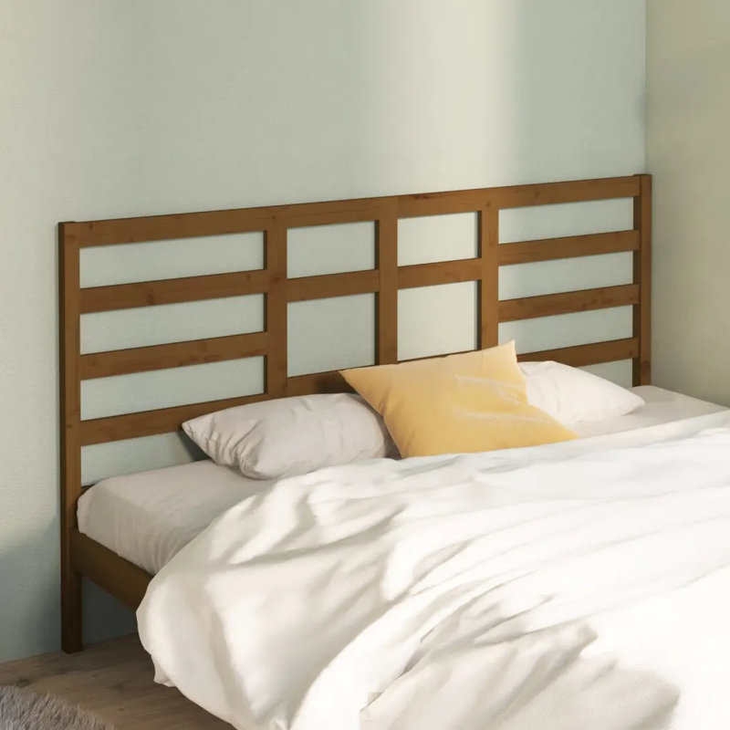 Melillo Solid Wood Headboard, 206 x 104 cm, Honey Brown