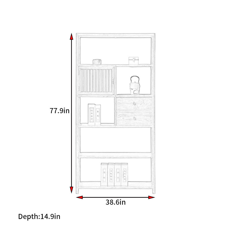 Nouvelle bibliothèque de style minimaliste classique chinois