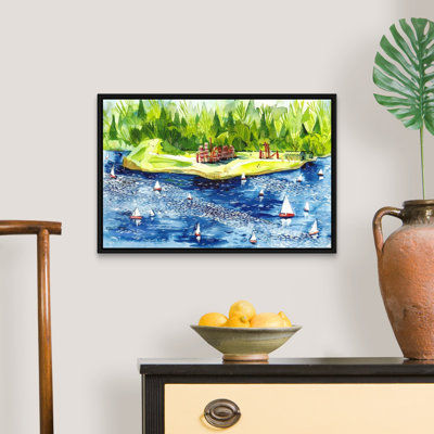 «Gas Works Park on Lake Union - Seattle, Washington» par Eleanor Doughty, reproduction sur toile