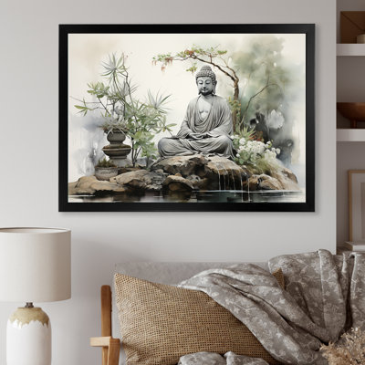 Zen Garden I - Buddhism Framed Canvas Print
