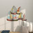 Metal Sail Boat Multi Colored Wall Decor with Wire Accents