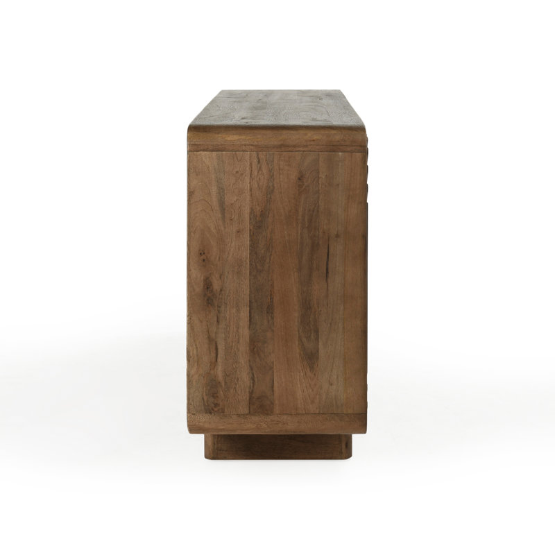 Holmes 78'' W Solid Wood Sideboard, Brown