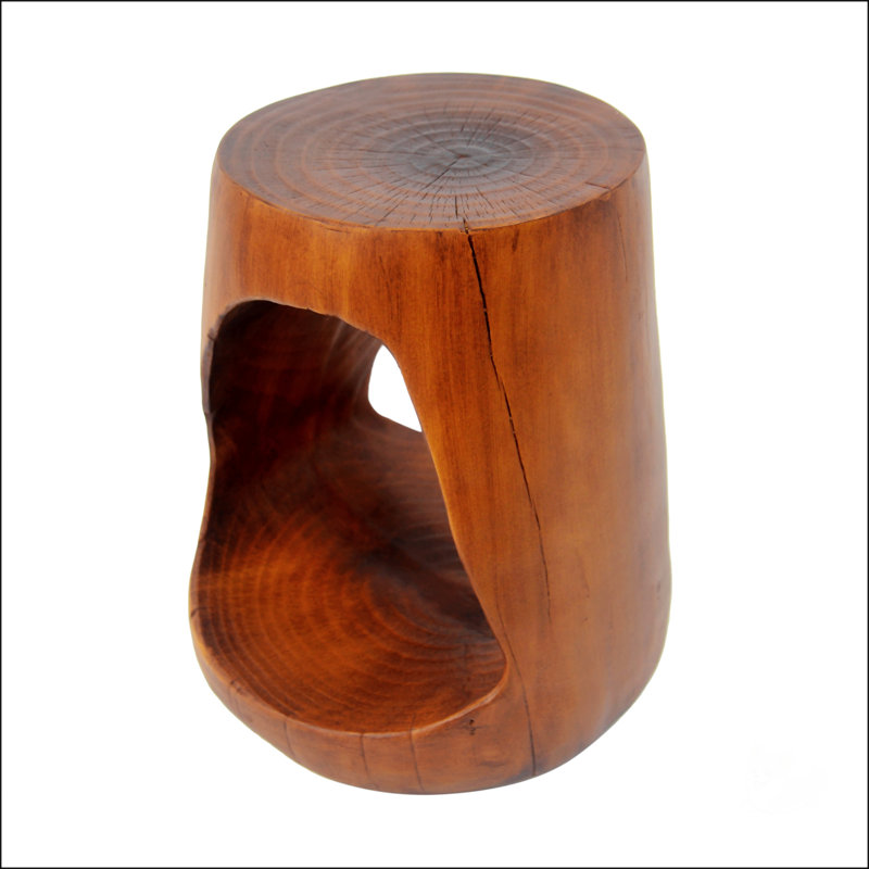 Table d'appoint creuse et polyvalente MGO, Brun antique