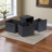 Set of four foldable fabric baskets by Ikard-160616374-160616375