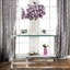 Saniyah 121.92cm Glass Top Console Table-1386295306