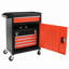 Coffre à outils, armoire de rangement à outils à 5 tiroirs avec coffre à outils amovible, doublure, roues verrouillables universelles, mécanisme de verrouillage, chariot à outils en métal pour atelier de garage