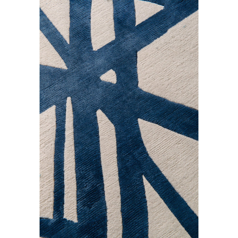 Kelly Wearstler Channels Indigo Runner Area Rug, Runner 2'9" x 12'