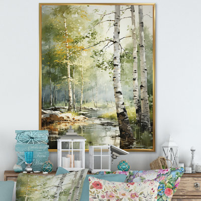 «Tranquil Shadows Green Forest III», reproduction sur toile